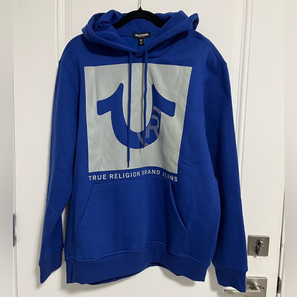 NWT - True Religion Men's Studded Icon Hoodie - Size L - Picture 1 of 13